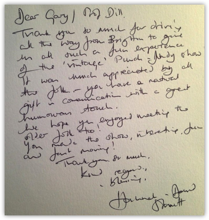 punch and judy show letter 6