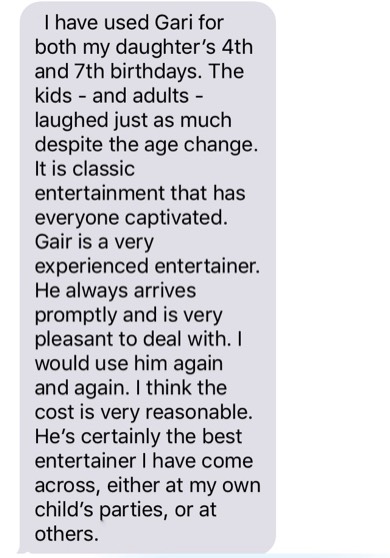 punch and judy show letter