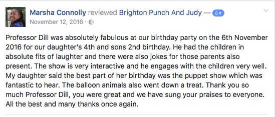 punch and judy show marsha